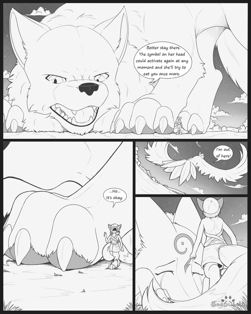 anthro avian bird canine comic crying dialogue female feral fox macro male mammal s2-freak sibling tears text