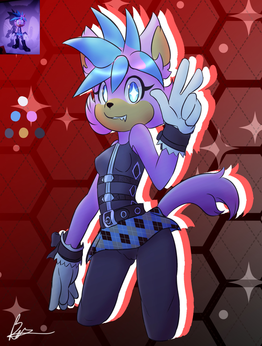 anthro blaketheflareon blue_eyes canine clothing custom_character_(sonic_forces) digital_media_(artwork) fangs female hair mammal soft_shading sonic_(series) sonic_forces starry_eyes video_games wolf