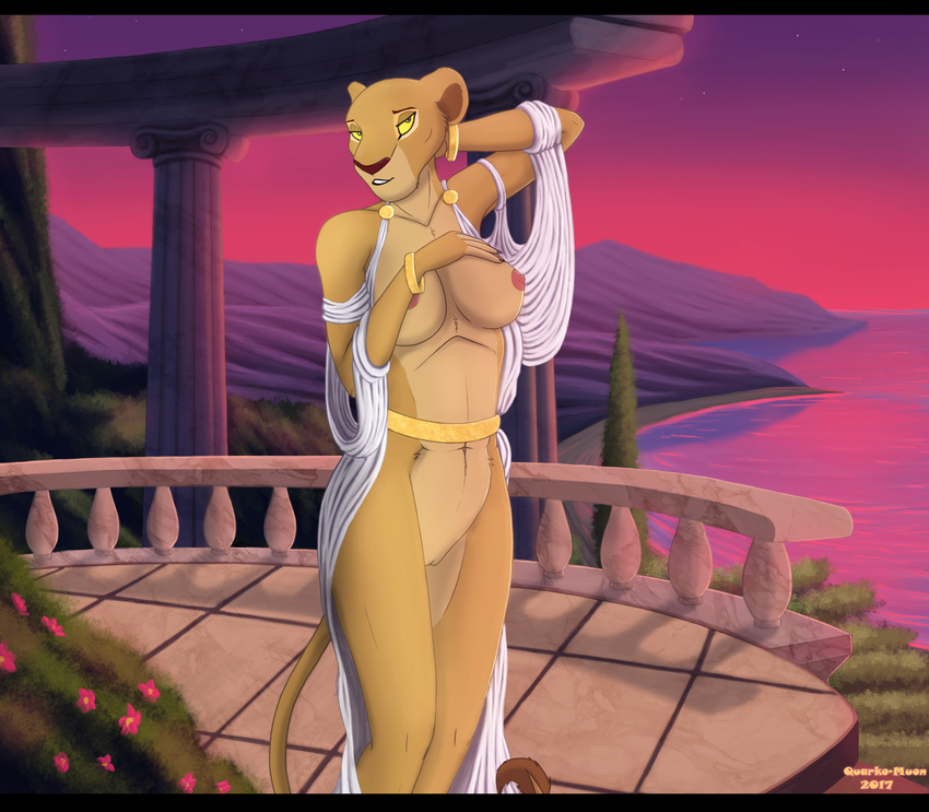 anthro big_breasts breasts disney feline female fur lion mammal nala nipples nude pussy quarko-muon the_lion_king