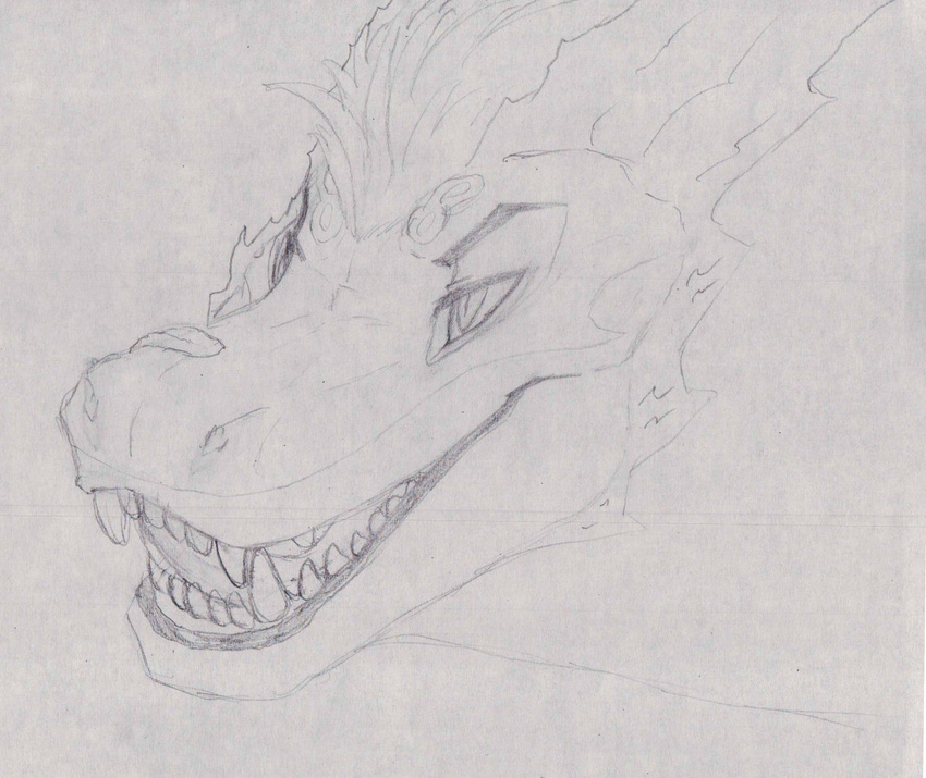 black_and_white crystal diablito_(artist) dragon feral horn infinite licking licking_lips male mane monochrome open_mouth predatory sketch sliv'oth teeth tongue tongue_out traditional_media_(artwork)