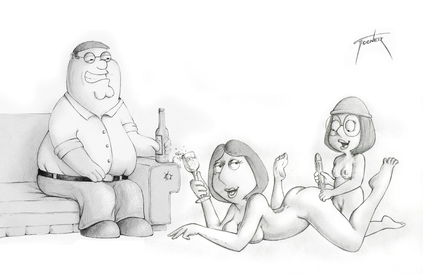 family_guy lois_griffin meg_griffin peter_griffin tooner