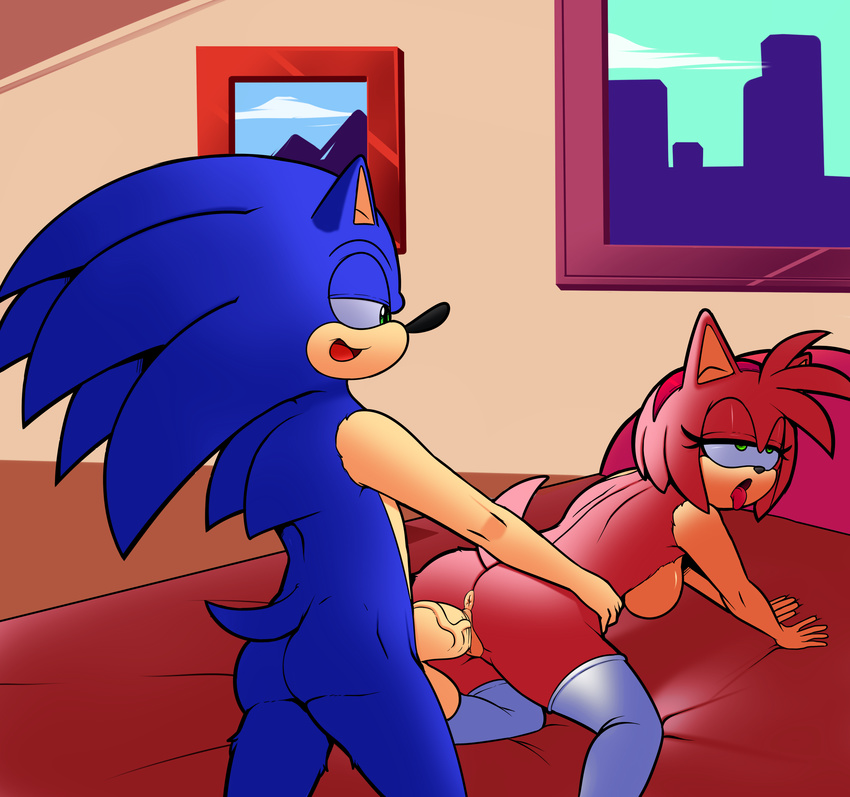 amy_rose bed big_penis breasts dreamcastzx1 female hedgehog male mammal penetration penis sex sonic_(series) sonic_the_hedgehog tongue vaginal vaginal_penetration