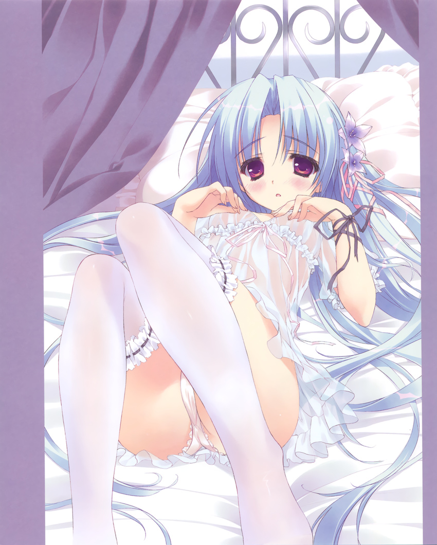 cameltoe feet hana_x_hana lingerie pantsu ryohka see_through thighhighs