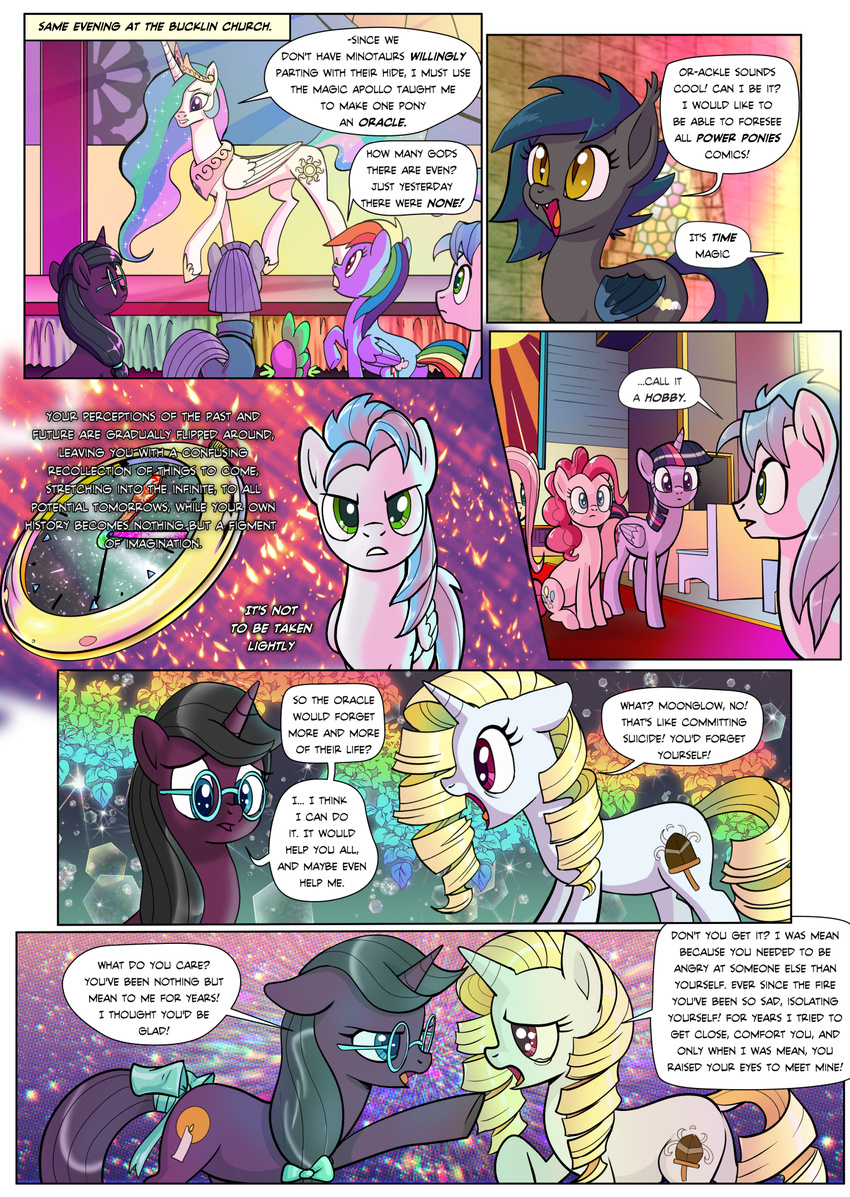 2017 angry black_hair blonde_hair blue_eyes blue_hair comic crying cutie_mark dialogue digital_media_(artwork) earth_pony english_text equine eyes_closed eyewear feathered_wings feathers female feral fluttershy_(mlp) friendship_is_magic glasses green_eyes grey_hair hair hi_res horn horse magic male mammal maud_pie_(mlp) multicolored_hair my_little_pony nude open_mouth pegasus pencils_(artist) pink_hair pinkie_pie_(mlp) pocket_watch pony pose princess_celestia_(mlp) purple_eyes rainbow_dash_(mlp) regalia sky_shatter speck spike_(mlp) stained_glass stairs star sweat tears text tongue twilight_sparkle_(mlp) unicorn winged_unicorn wings