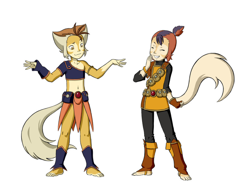 anthro brother brother_and_sister cartoon_network cat clothed clothing crossdressing cub feline fluffy fluffy_tail fur hair male mammal sibling sister thundercats thundercats_2011 wilykat wilykit yellow_eyes young