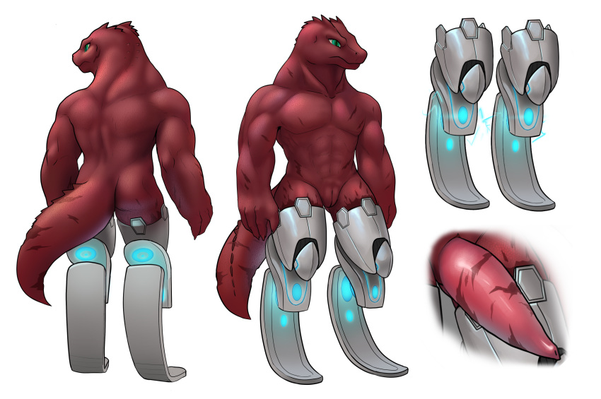 2019 abs amputee animal_genitalia animal_penis anthro biceps butt cetacean_penis close-up cockslit cybernetics cyborg digital_media_(artwork) dungeons_&amp;_dragons erection futuristic genital_slit hi_res invalid_tag kobold lizard looking_at_viewer machine male model_sheet muscular muscular_male nude penis prosthetic reptile scales scalie scar science_fiction simple_background slit solo standing swolebold tapering_penis w4g4 yellow_sclera
