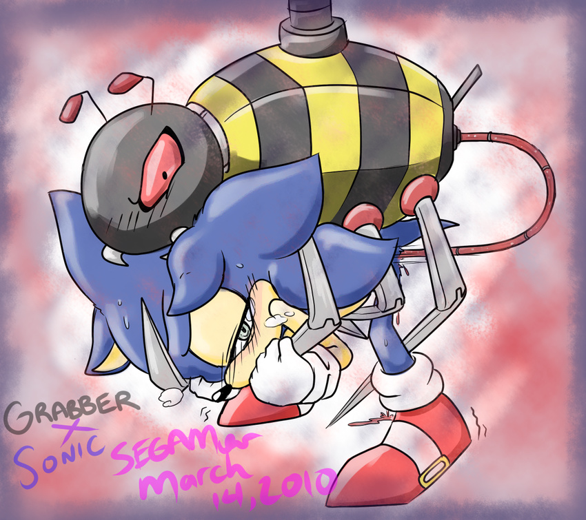 anal_penetration anthro blue_hair blush gay gloves grabber green_eyes hair hedgehog machine male mammal mechanical penetration sega segamew sex sonic_(series) sonic_team sonic_the_hedgehog what