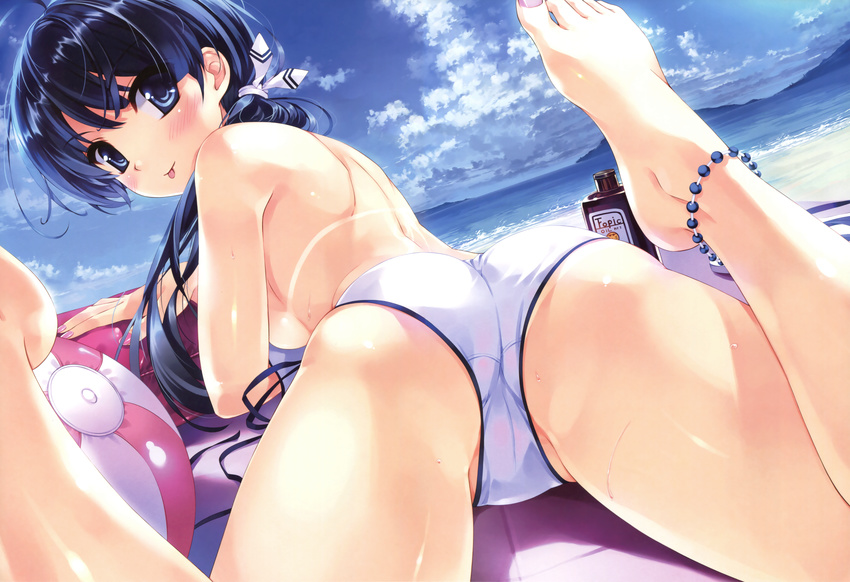 ass ball beach bikini cameltoe hasekura_airi misaki_kurehito scan swimsuit topless trumple ushinawareta_mirai_wo_motomete