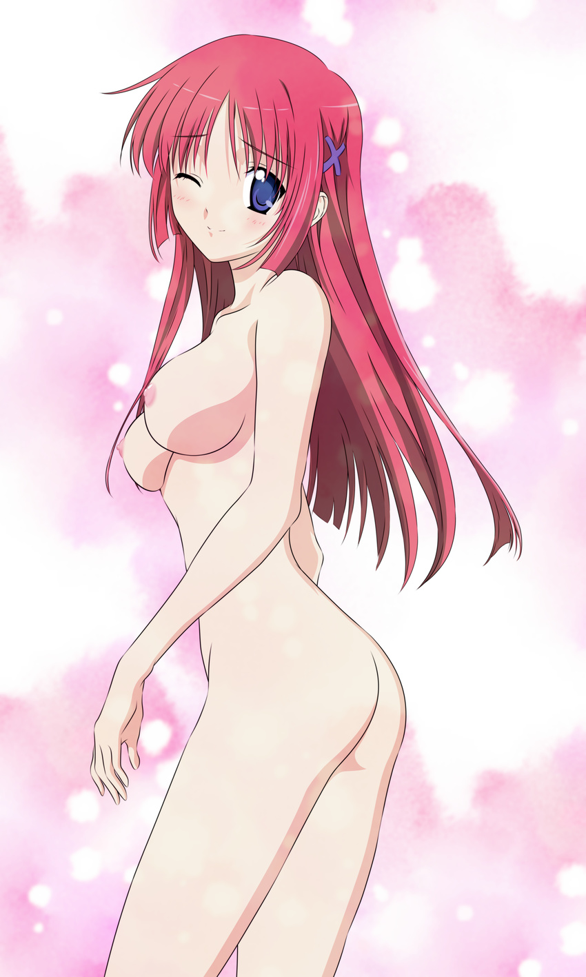 ass da_capo da_capo_(series) naked nipples shirakawa_kotori vector_trace