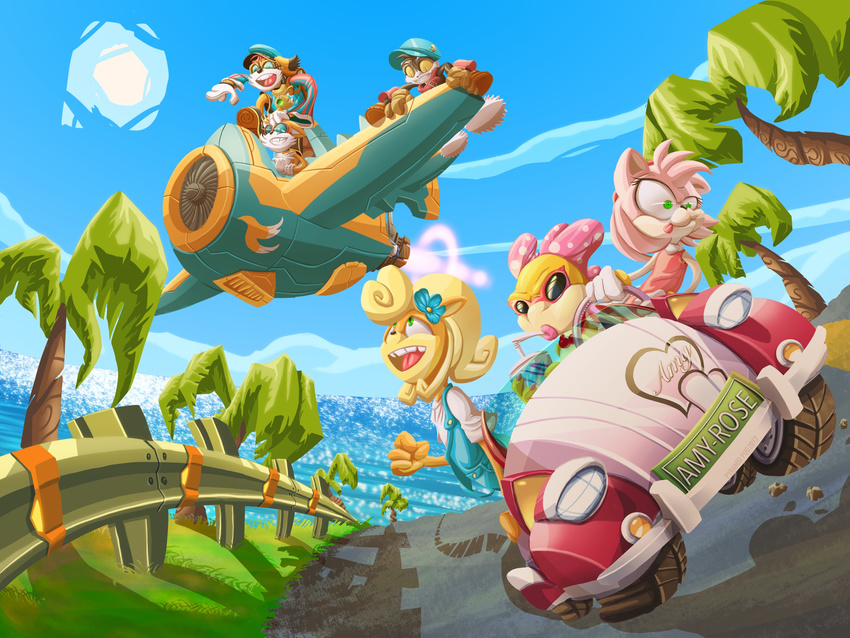 2017 absurd_res aircraft airplane amy_rose anthro canine clothing coco_bandicoot crash_bandicoot_(series) crossover female fox group hedgehog hi_res klonoa klonoa_(series) koopa koopaling lagomorph lastik male mammal mario_bros marsupial miles_prower nintendo outside rabbit scalie sonic_(series) vehicle video_games wendy_o_koopa