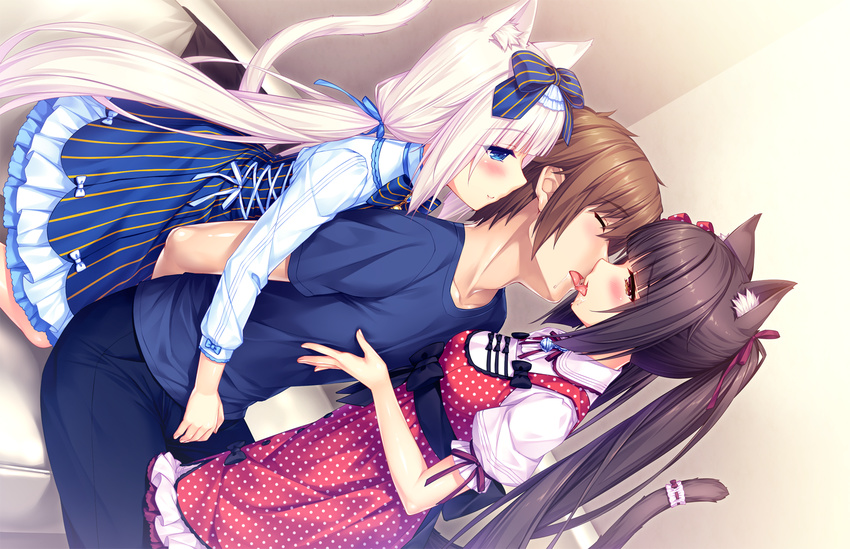 chocola_(sayori) game_cg minazuki_kashou nekopara sayori vanilla_(sayori)