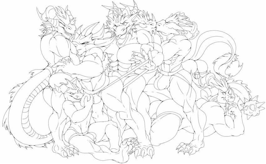 3_toes anthro balls basilthedragon bulge butt claws clothed clothing cyril dragon eyes_closed feet group group_sex horn ignitus jockstrap kissing line_art lying male male/male malefor monochrome muscular one_eye_closed orgy partially_clothed raised_tail sex simple_background sitting smile spyro spyro_the_dragon standing teeth terrador the_chronicler toes tongue tongue_out topless underwear video_games volteer white_background
