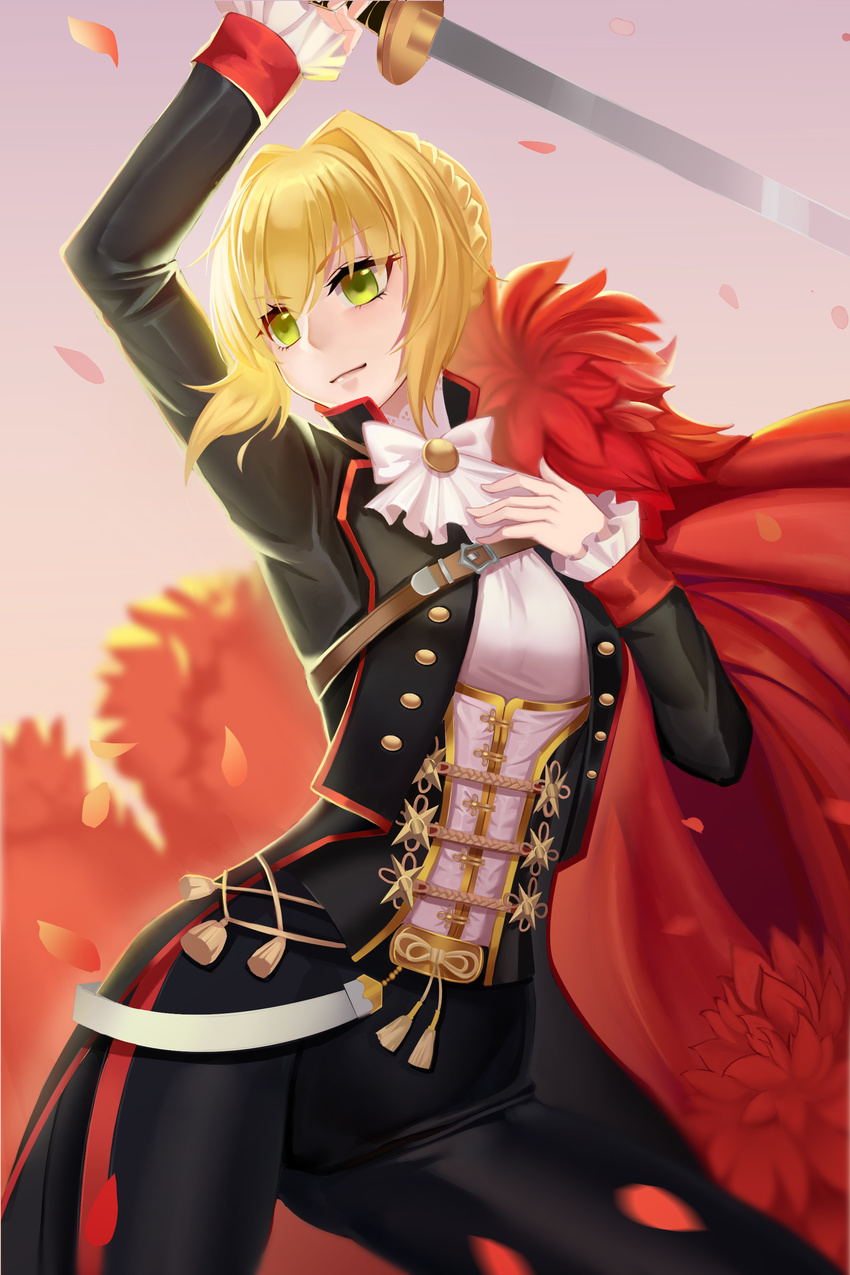 fate/extra fate/stay_night gaoyang_ou_nisang saber_extra uniform