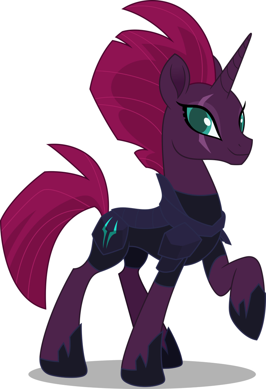 2017 absurd_res alpha_channel armor blue_eyes dashiesparkle equine eye_scar female hi_res horn mammal my_little_pony my_little_pony_the_movie scar solo tempest_shadow_(mlp) unicorn vector