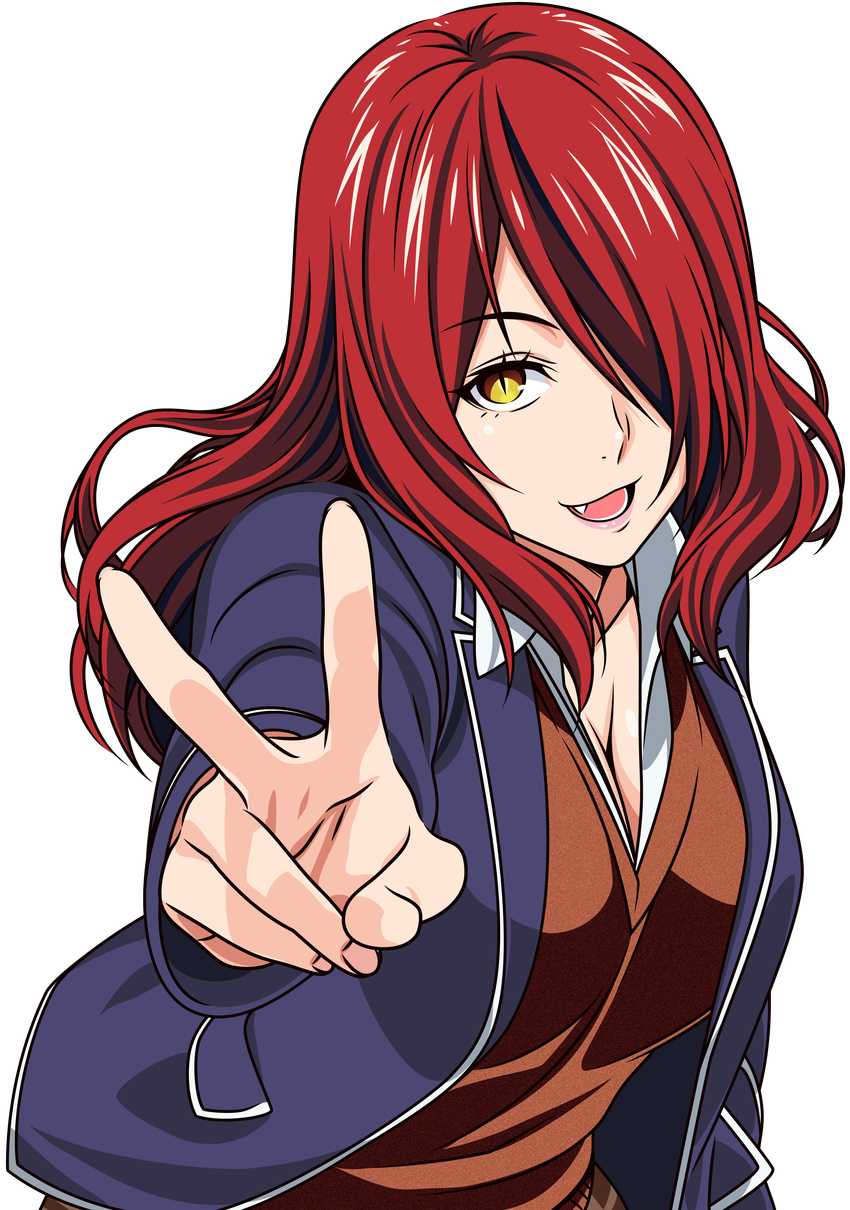 cleavage kobayashi_rindou seifuku shokugeki_no_soma tagme transparent_png vector_trace