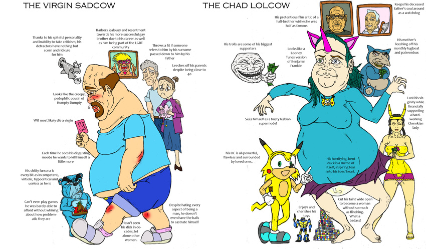 5_fingers 5_toes axe bear beard beige_skin belly big_belly big_nose blue_eyes blue_hair breasts brown_eyes brown_hair bulge chris_chan clothed clothing derp_eyes diaper english_text eyes_closed facial_hair father feet female footwear fully_clothed green_eyes hair happy heterochromia hi_res human human_focus infantilism male mammal melee_weapon meme money moobs mother mustache nintendo old overweight pale_skin panties parent pok&eacute;mon pok&eacute;mon_(species) red_eyes sad shoes simple_background smile smug snorlax sonichu sweat text the_legend_of_zelda toes tom_preston trollface underwear unknown_artist video_games weapon white_background