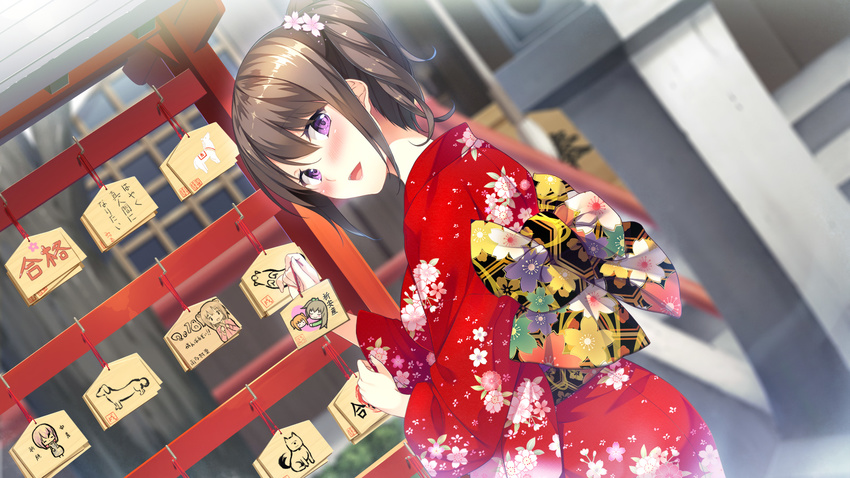 ayase_hazuki hachimitsu_soft harmoney ichinose_ayako kimono wallpaper