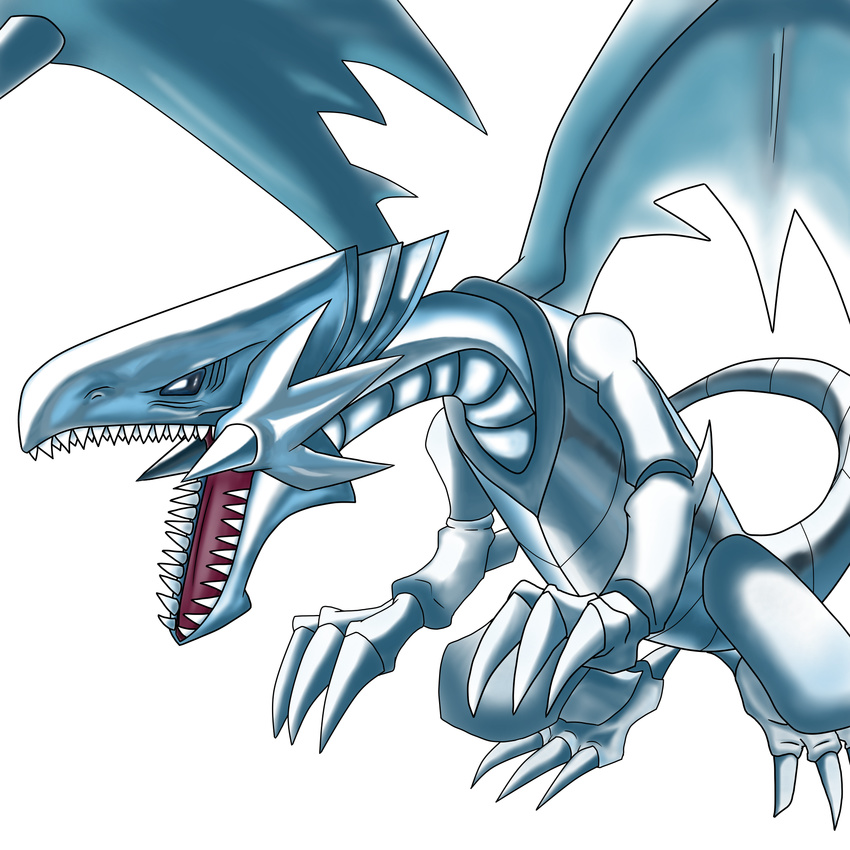 blue-eyes_white_dragon blue_eyes burume claws dragon scalie sfbwd sharp_teeth teeth wings yu-gi-oh ぶるめ