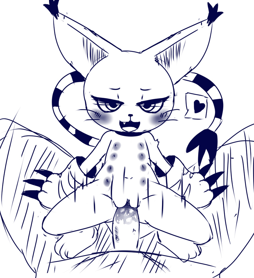 &lt;3 anatomically_correct bedroom_eyes big_ears black_and_white blush claws clothing cum cum_in_pussy cum_inside darky03 digimon ear_tuft fangs feline female gatomon gloves half-closed_eyes long_tail male male/female mammal monochrome multi_nipple nipples open_mouth penetration penis pussy seductive sex simple_background sketch solo_focus tuft vaginal vaginal_penetration whiskers white_background