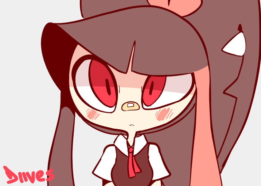 &lt;3 animated anthro band-aid bandage black_sclera blush breasts clothed clothing dialogue diives english_text felid feline female grey_background half-closed_eyes holidays lagomorph looking_at_viewer mammal mawile mega_evolution mega_lopunny meowstic nintendo one_eye_closed open_mouth pok&eacute;mon pok&eacute;mon_(species) red_eyes school_uniform shirt signature simple_background small_breasts speech_bubble text uniform valentine's_day vest video_games yellow_sclera