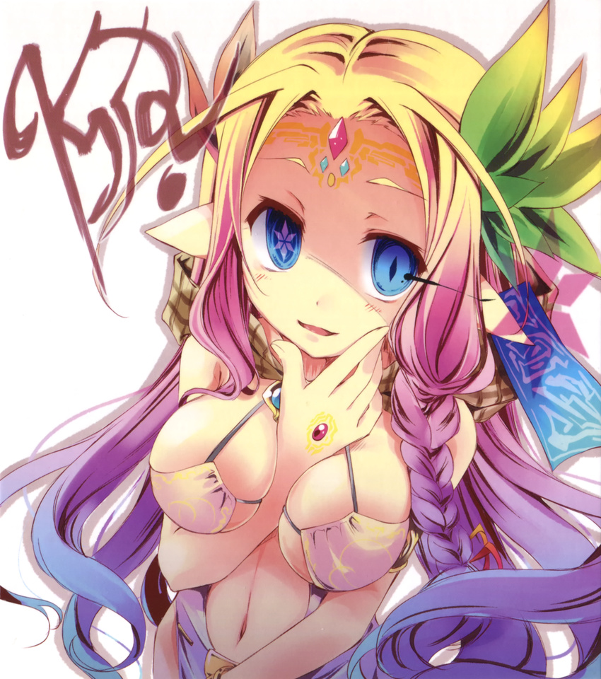 cleavage kamiya_yuu no_bra no_game_no_life sync_nilvalen_(no_game_no_life)