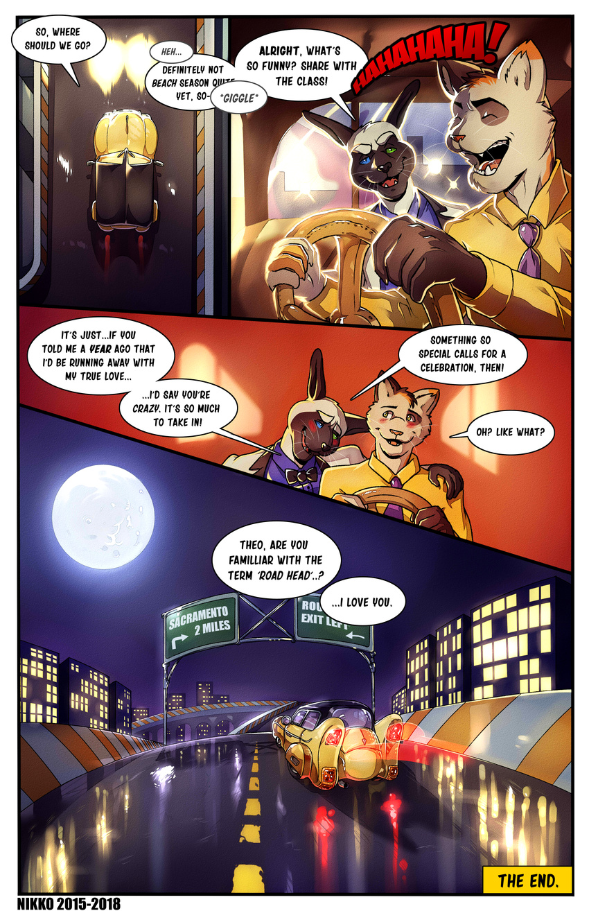 anthro captain_nikko car cat comic feline male mammal milo_(captain_nikko) theo_hightower vehicle