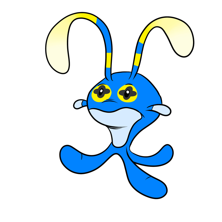 2017 absurd_res alien antennae beady_eyes black_eyes blue_body chinchou digital_drawing_(artwork) digital_media_(artwork) dipstick_antennae disney experiment_(species) hi_res hybrid lilo_and_stitch nintendo pok&eacute;mon pok&eacute;mon_(species) shrink_(lilo_and_stitch) simple_background solo tombola1993 video_games white_background