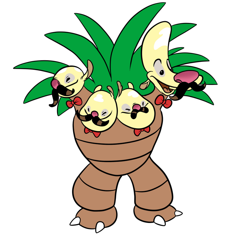 2017 2_toes 4_heads absurd_res alien armless black_eyes bow_tie brown_body claws digital_drawing_(artwork) digital_media_(artwork) disney exeggutor experiment_(species) facial_hair flora_fauna forehead_(lilo_and_stitch) forehead_marking hi_res hybrid lilo_and_stitch multi_head mustache nintendo notched_ear pink_nose plant pok&eacute;mon pok&eacute;mon_(species) simple_background solo standing toe_claws toes tombola1993 video_games white_background