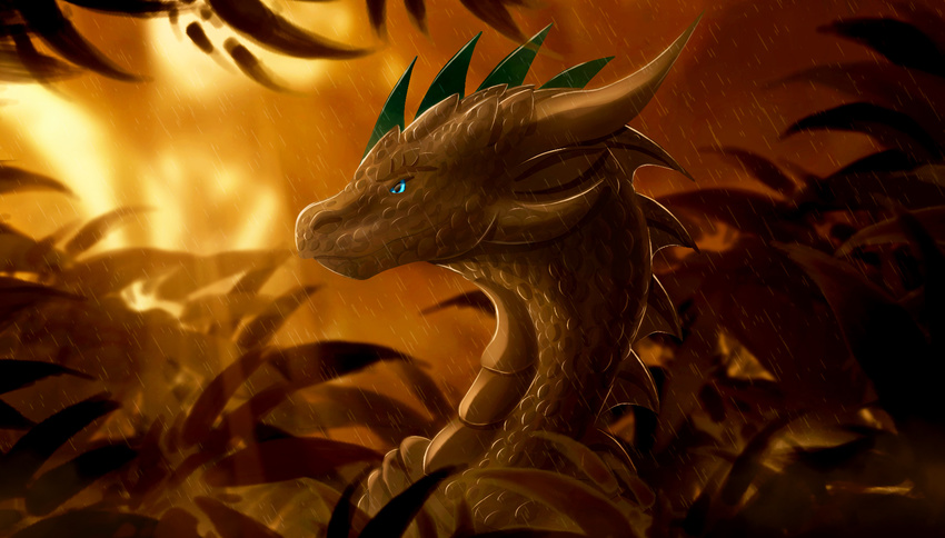 2016 day detailed_background digital_media_(artwork) dragon feral horn outside raining solo spines telleryspyro