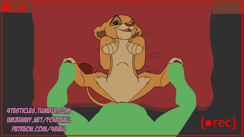 16:9 2018 4_toes abdominal_bulge amber_eyes animal_genitalia animated anon bed bestiality cub cute_fangs digital_media_(artwork) disney duo erection feline female feral first_person_view fourball fur hi_res human human_on_feral interspecies kiara leg_grab legs_up lion looking_pleasured lying male male/female male_on_feral male_pov mammal multicolored_fur on_back on_bed open_mouth pawpads penetration penis pussy sex spread_legs spreading table_lotus_position tan_fur the_giant_hamster the_lion_king toes tongue two_tone_fur vaginal vaginal_penetration young