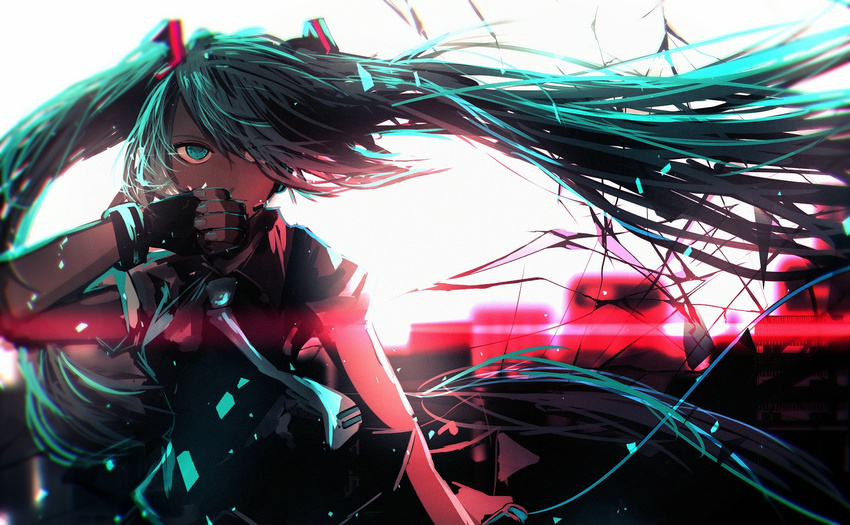 hatsune_miku koi_wa_sensou_(vocaloid) long_hair twintails vocaloid