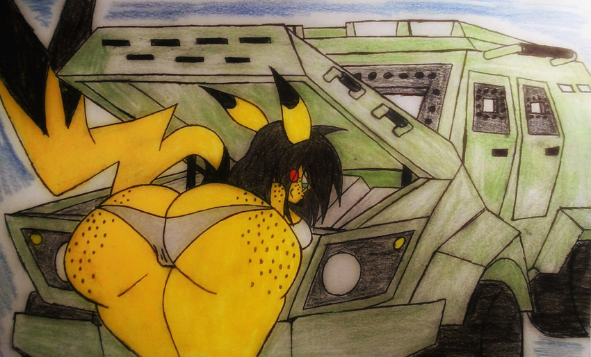 big_breasts big_butt bra breasts butt camel_toe car clothing female freckles gta hvy_insurgent invalid_tag nakome_canno nintendo panties pikachu pok&eacute;mon pok&eacute;mon_(species) pok&eacute;morph side_boob theloanwanderer216 truck underwear vehicle video_games