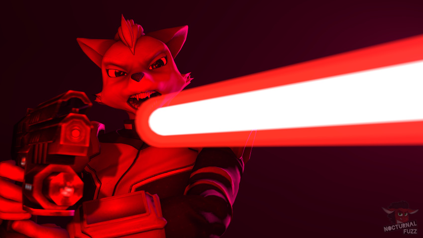 3d_(artwork) digital_media_(artwork) firing fox_mccloud gun laser nintendo nocturnalfuzz ranged_weapon source_filmmaker star_fox video_games weapon