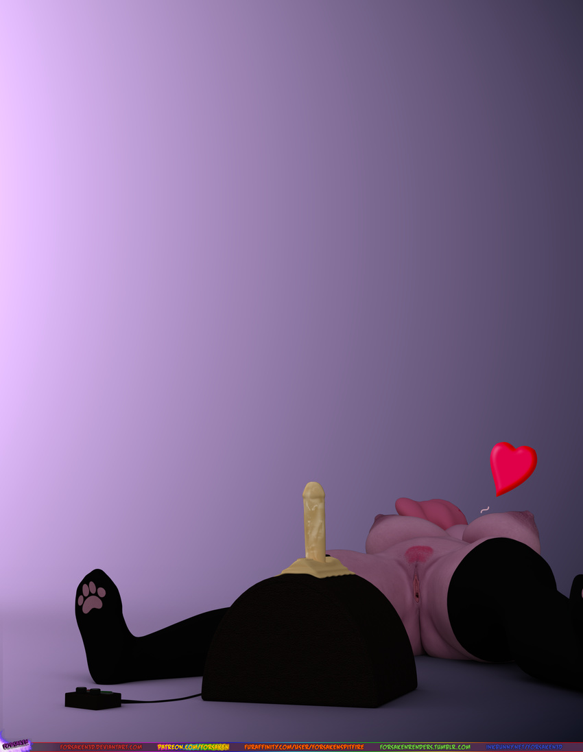 &lt;3 2017 3d_(artwork) absurd_res after_sex anthro areola big_breasts blender_(software) breasts clitoris clothing digital_media_(artwork) dildo earth_pony equine erect_nipples female forsaken_(artist) friendship_is_magic hair hi_res horse kneeling legwear lying mammal masturbation mostly_nude my_little_pony nipples on_back orgasm pink_hair pinkie_pie_(mlp) pony pubes purple_background pussy pussy_juice sex_toy shadow simple_background solo stockings sybian thick_thighs thigh_highs urethra vaginal vaginal_masturbation