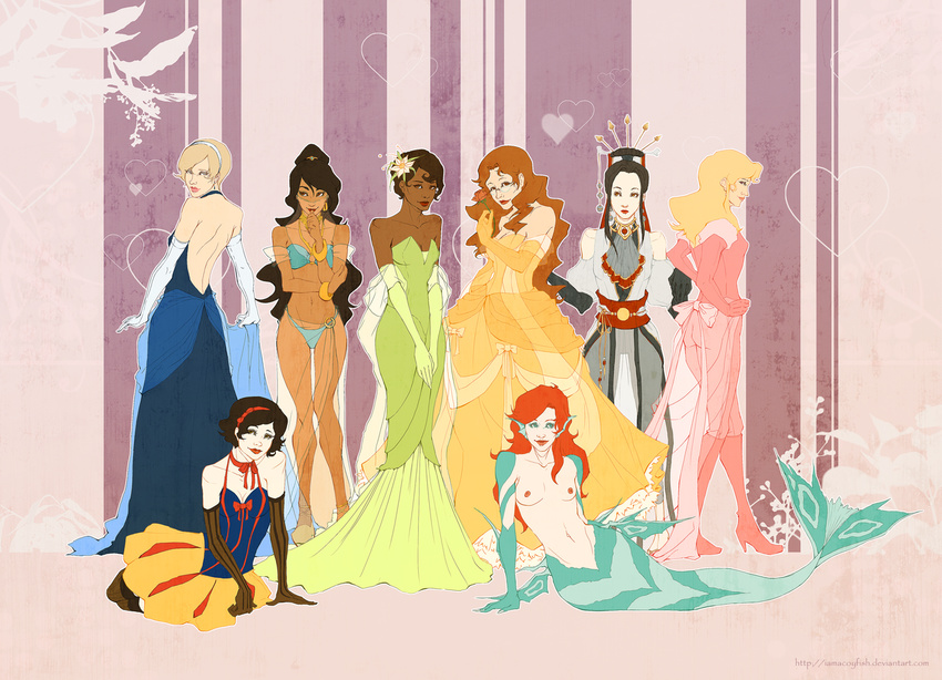 aladdin ariel aurora beauty_and_the_beast belle cinderella disney fa_mulan featured_image iamacoyfish jasmine mulan princess_tiana sleeping_beauty snow_white the_little_mermaid the_princess_and_the_frog