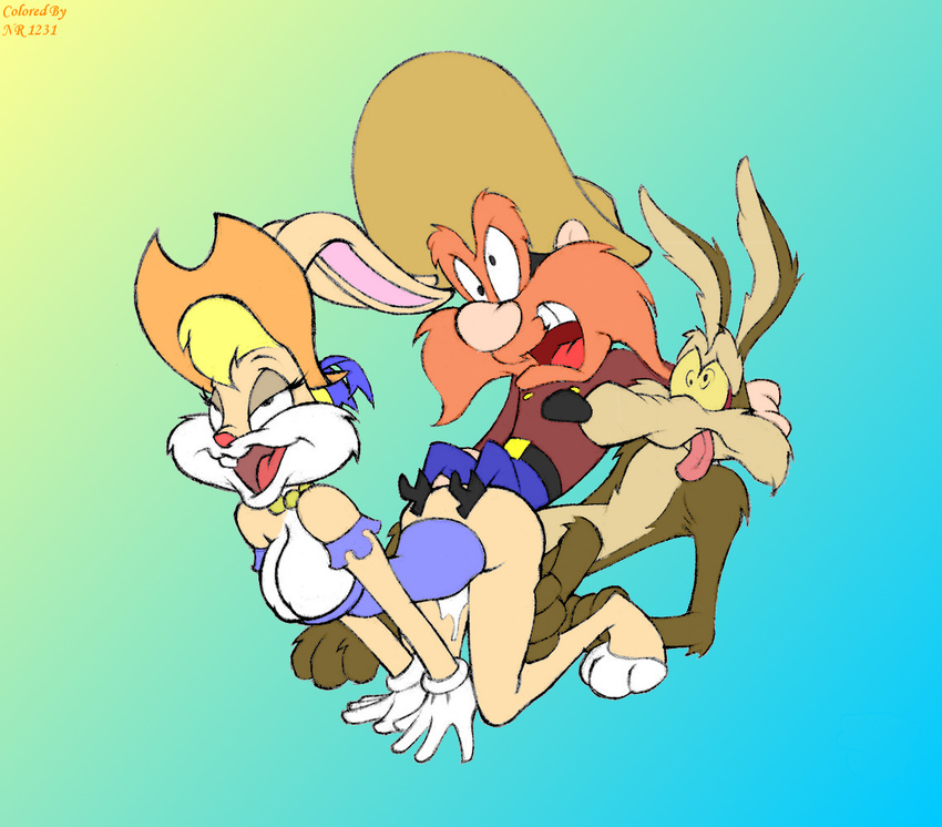 lola_bunny looney_tunes tagme wile_e_coyote yosemite_sam