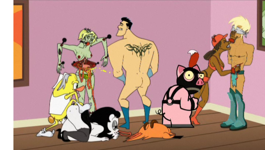 captain_hero drawn_together foxxy_love ling_ling molly spanky_ham toot_braunstein wooldoor_sockbat xandir_p._wifflebottom