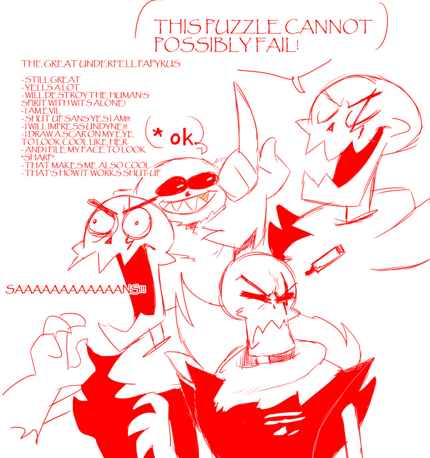 animated_skeleton bone english_text fatz_geronimo papyrus_(undertale) sans_(undertale) sharp_teeth skeleton teeth text undead undertale video_games