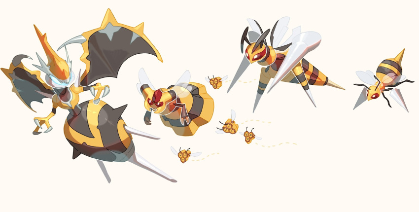 beedrill combee fydns7 mega_beedrill mega_evolution naganadel nintendo pok&eacute;mon pok&eacute;mon_(species) shiny_pok&eacute;mon ultra_beast vespiquen video_games