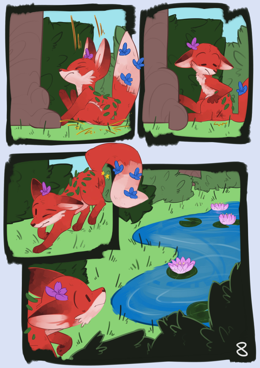 ambiguous_gender canine comic dosent feral fox mammal star tagme