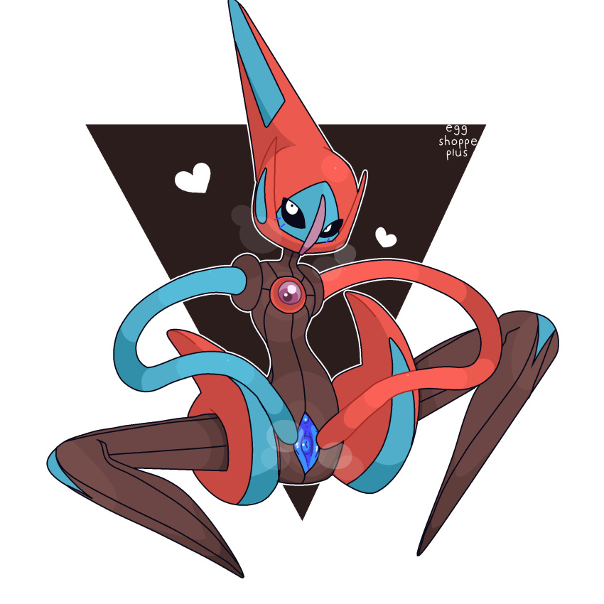 &lt;3 alien blue_skin clitoris deoxys eggshoppe female legendary_pok&eacute;mon nintendo pok&eacute;mon pok&eacute;mon_(species) presenting presenting_pussy pussy red_skin solo spread_legs spread_pussy spreading tentacles video_games