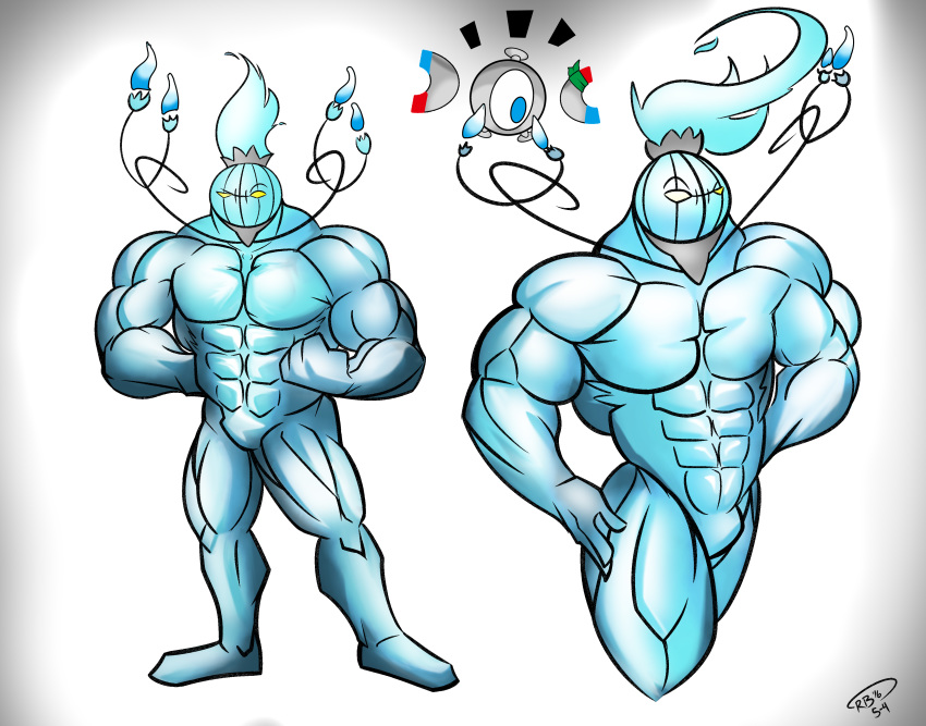 ! 2016 4_fingers abs absurd_res alternate_species ambiguous_gender animate_inanimate biceps big_biceps blue_eyes blue_fire chandelure colored cute digital_drawing_(artwork) digital_media_(artwork) duo eyebrows fist front_view grey_background hi_res hrrb huge_muscles humanoid humanoidized larger_male light looking_at_viewer magnemite male manly metal muscular muscular_male naturally_censored nintendo noseless object_head pecs pok&eacute;mon pok&eacute;mon_(species) pok&eacute;morph pose quads serratus shaded sheen_(hrrb) shiny_body signature simple_background size_difference solo_focus standing thick_neck toony video_games white_background yellow_eyes