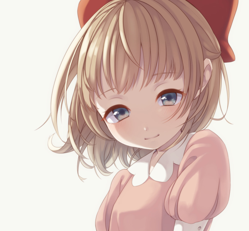 blonde_hair blue_eyes bow close-up commentary_request dress hair_bow highres looking_at_viewer mother_(game) mother_2 paula_(mother_2) pink_dress ribbon shifumame smile solo