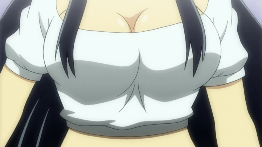 10s 1girl animated animated_gif bouncing_breasts breasts cleavage female ikaruga_(senran_kagura) large_breasts senran_kagura senran_kagura_(series) solo