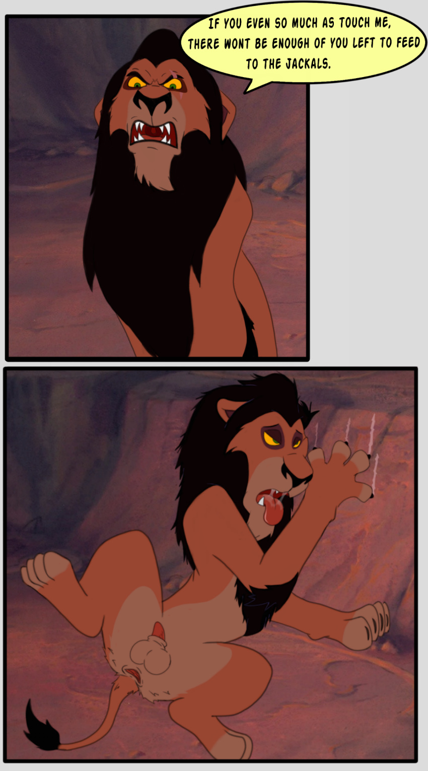 after_sex disney drooling feline gaping lion male mammal saliva scar scar_(the_lion_king) solo the_lion_king theoryofstrings tongue tongue_out