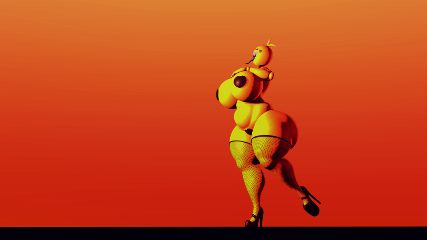 3d_(artwork) 5_fingers absurd_res animatronic anthro areola avian big_breasts big_butt bird blush breasts butt chica_(fnaf) chiken clothing cyanu digital_media_(artwork) eyebrows eyelashes female fingers fishnet fishnet_clothing fishnet_legwear five_nights_at_freddy's five_nights_at_freddy's_2 footwear galliform gallus_(genus) garry's_mod gesture hand_on_breast hand_on_butt heart_pawpads heart_symbol hi_res high_heels legwear machine nabito_dan no_areola non-mammal_breasts pasties pawpads phasianid pose robot sandbox scottgames seductive shaded simple_background simple_shading smile suggestive suggestive_gesture sunset teeth tongue tongue_out toy_chica_(fnaf) white_eyes yellow_body