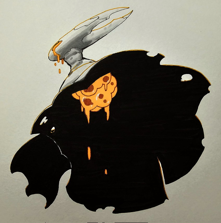 2024 2_horns arthropod bodily_fluids cloak clothed clothing cracked cracks crying digital_media_(artwork) hi_res hollow_knight hollow_knight_(character) horn infected_(species) insect liquid orange_eyes sharpski simple_background solo team_cherry tears torn_clothing vessel_(species)
