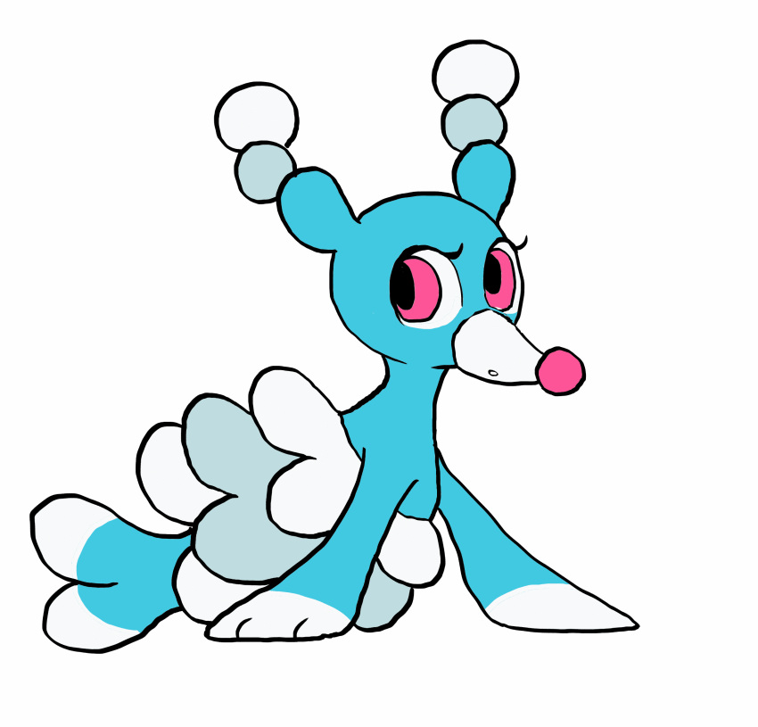 &lt;3 &lt;3_eyes 2016 animated blue_body blynxee brionne cute fangs feral hi_res looking_at_viewer mammal marine nintendo one_eye_closed pinniped pok&eacute;mon pok&eacute;mon_(species) simple_background solo video_games wink