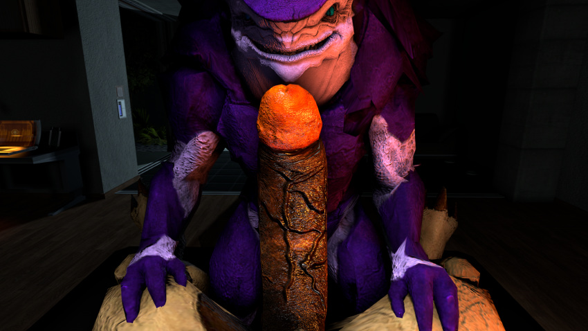 alien hadronighini krogan male male/male mass_effect oral oral_penetration penetration penis thick_penis video_games