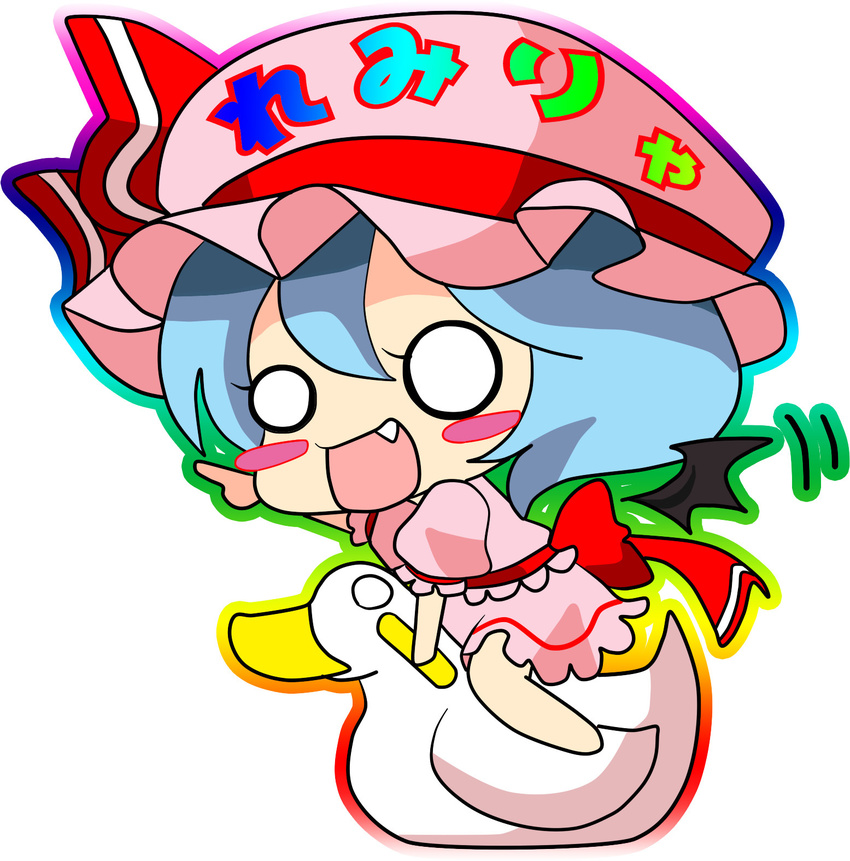 bad_id bad_pixiv_id bird chibi duck highres kayama_benio remilia_scarlet solo touhou